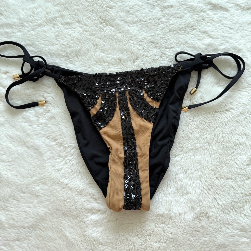 New!!! Beach Bunny Ariel Women Bikini Bottom Size L Retail 155$